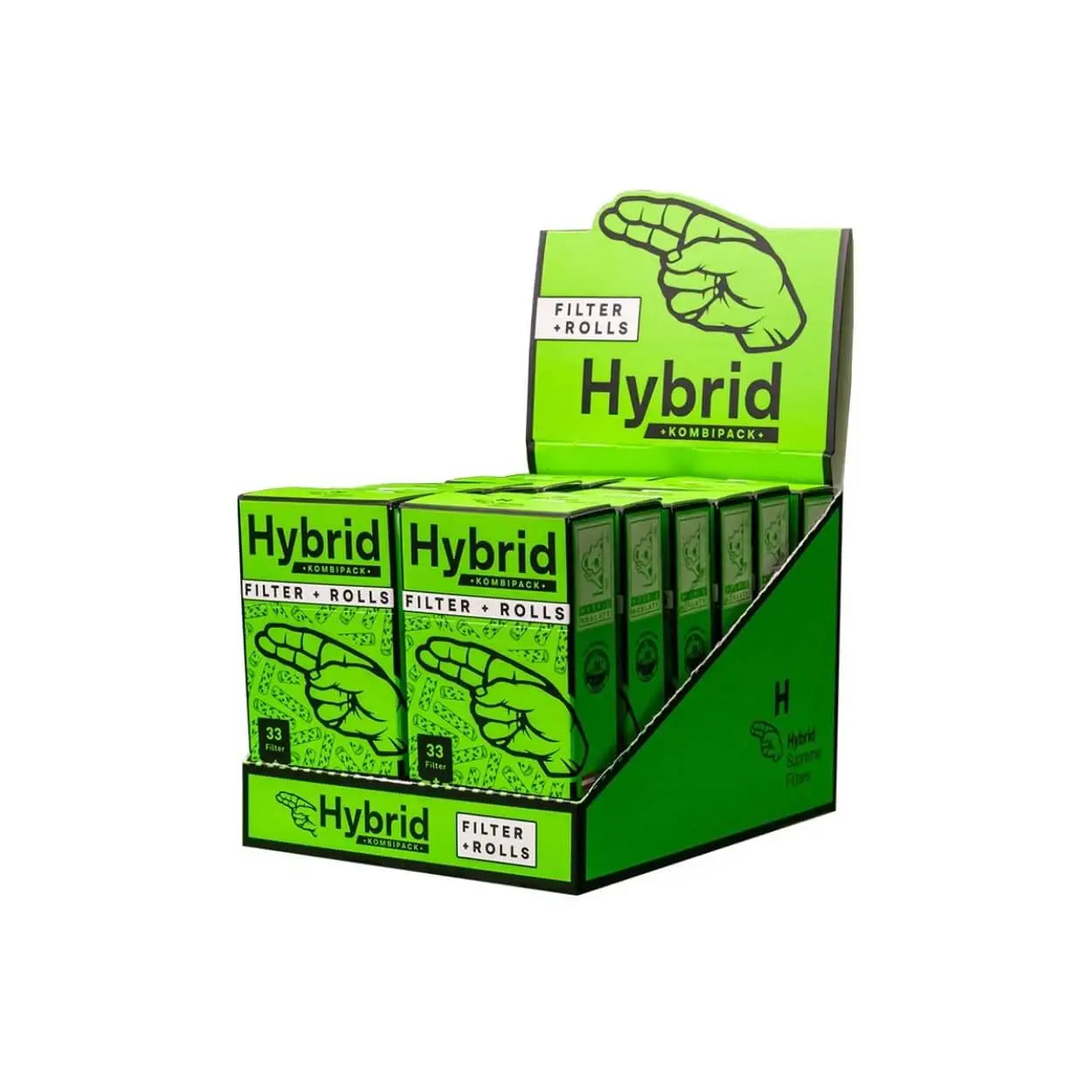 Hybrid Supreme Filters Kombipack 33 Aktivkohlefilterfilter + 4m Paper Rolls