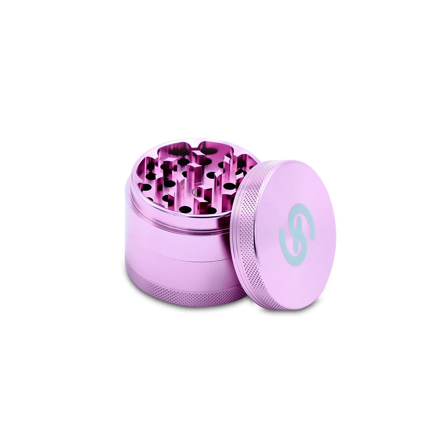 ShinyGreen Metal Grinder | ⌀ 5.5cm | 4-pieces | incl. pollen pusher