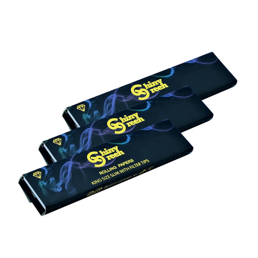 ShinyGreen | King Size Rolling Papers & Tips | 3 Stk.